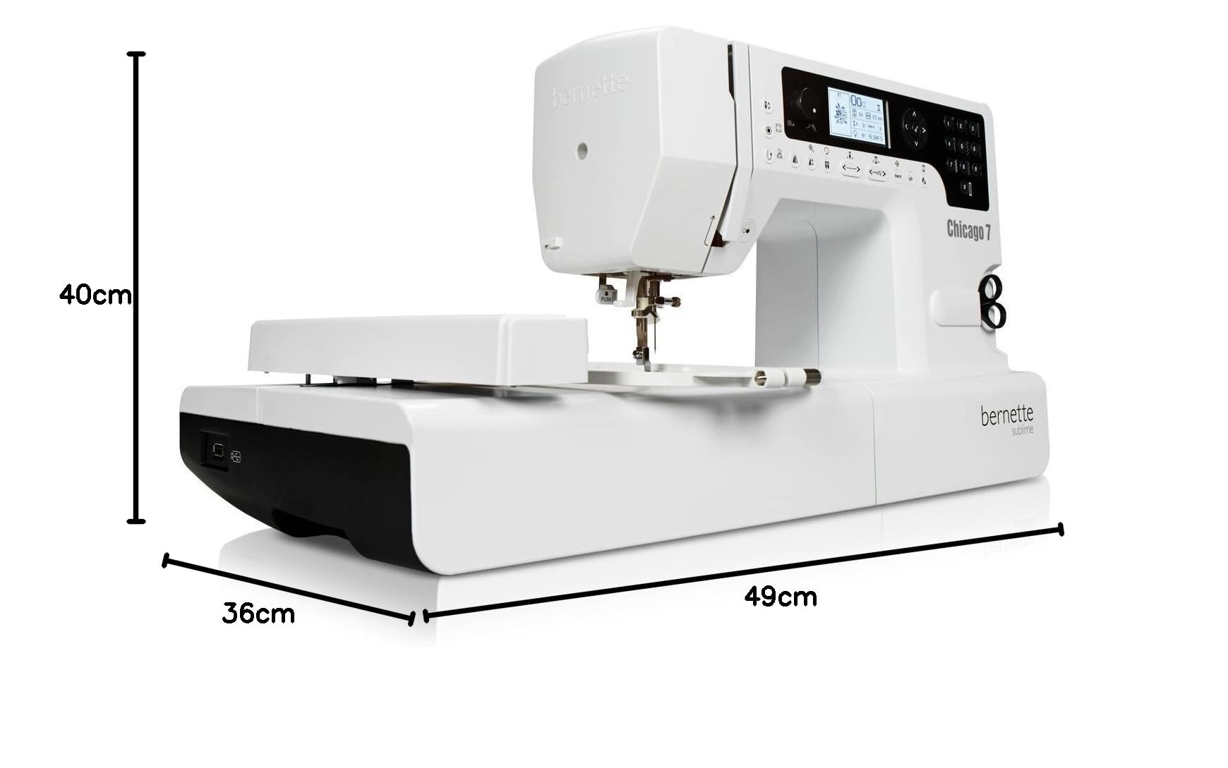 BERNINA 4260366210536 - Maquina de Coser y Bordar Bernette Chicago 7
