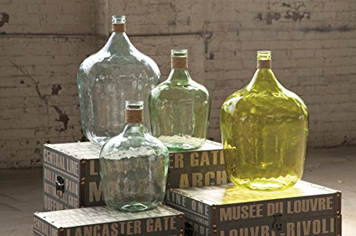 IMAX 84508 Boccioni Glass Jug in Small – Storage Container for Fermenting, Serving/Storing – Sustainable, Handcrafted Display Jars. Decorative Accessories - Image 2
