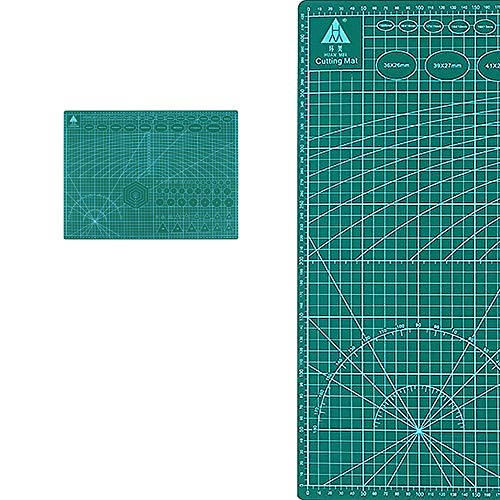 Qwed Base de cort,Alfombrilla de Corte,Rejilla de Corte Antideslizante tamaño A2,diseño de Proceso, Disponible en Ambos Lados,Adecuado para,Modelo de Papel,Grabado de Sello de Goma Cover