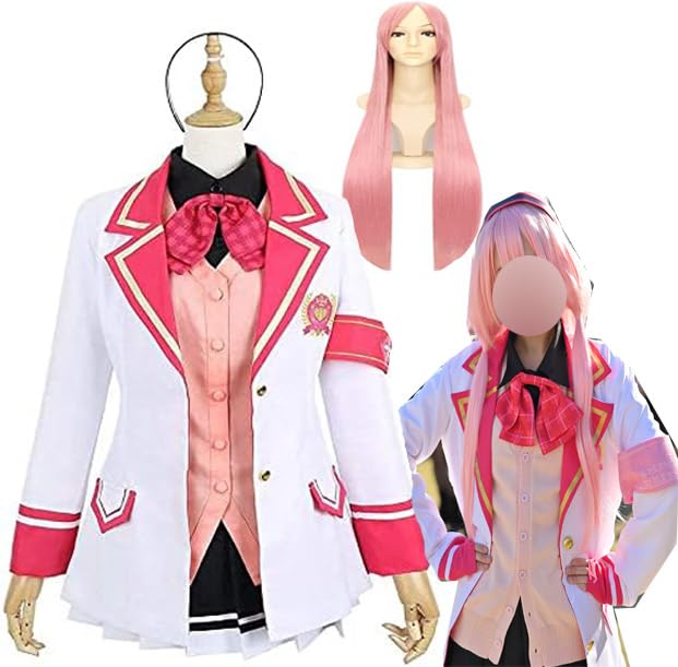 Amazon.co.jp: [楽コス]ウィッグ付き 周央サンゴ コスプレ 衣装 ンゴ