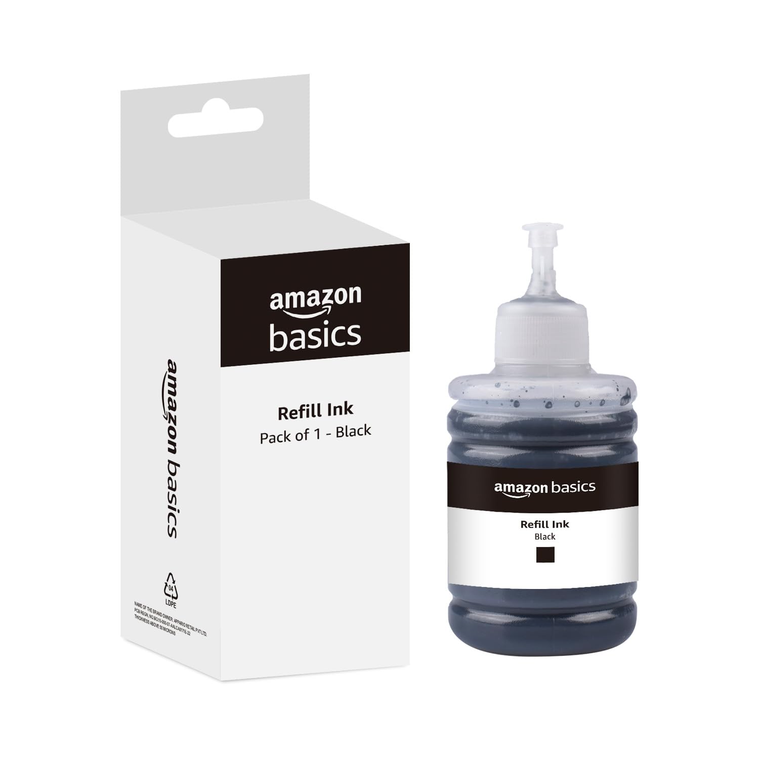 amazon basics T7741 Refill Ink Bottle | Compatible with Epson M100/M105/M200/M205/L605/L655/L1455 Printers | Leak-Proof (Black) (B0D2HTLKSH) Amazon Price History, Amazon Price Tracker