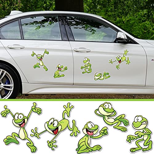 5 pegatinas magnéticas de rana para auto y frigorífico