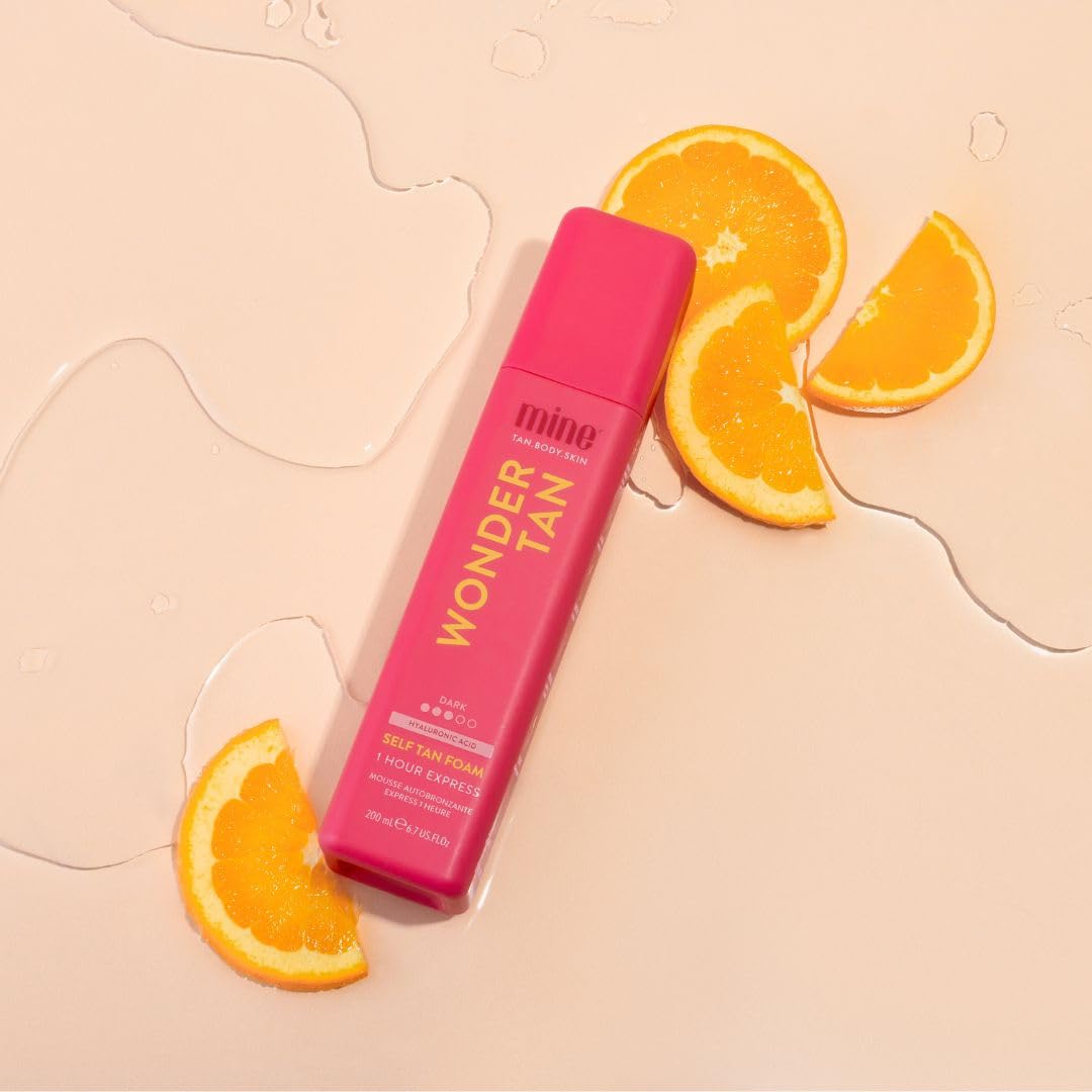 Minetan Wonder Tan Self Tanning Mousse | Warm Dark Finish, 1 Hour Express Foam | Face & Body Fake Tanner | Hydrating | 6.7 Fl Oz - Image 5