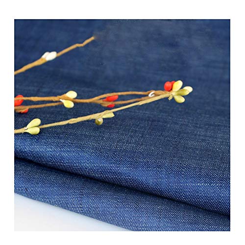 Yimihua Denim Tissu Noir de Tissu Denim épais et Bleu au mètre de 150 cm de Large Prise de Jupe de Jeans (Color : Medium Blue)