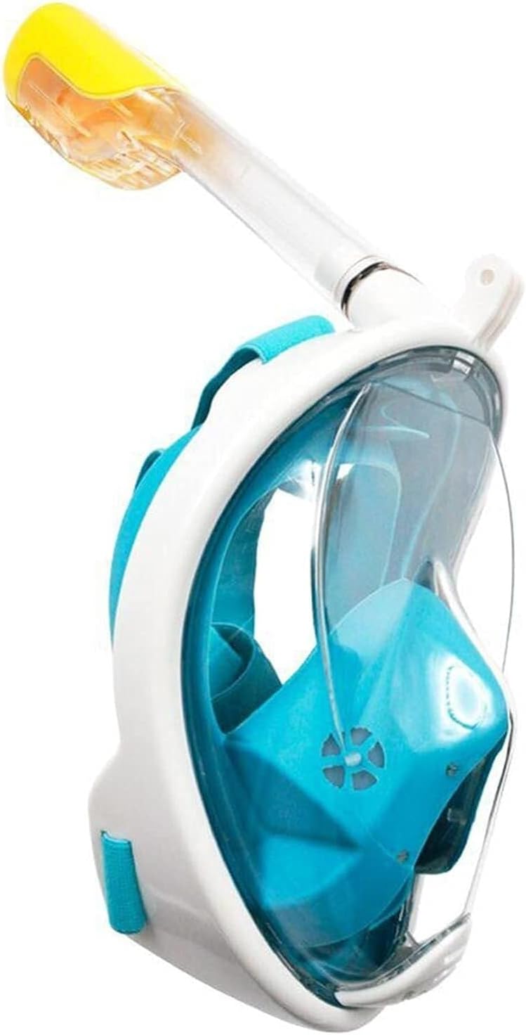 Snorkel Mask Seaside Silicone Diving Mask Anti-Fog Detachable Diving Snorkeling Full Face Mask Anti-Fog Full Face Diving Equipment 6 Colors(Green,LXL)