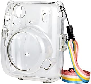 Hemobllo Estojo De Plástico Bolsa De Câmera Crossbody Bolsa De Câmera De Corpo Cruzado Mini Shell Estojo De Câmera Instantânea Estojo De Plástico Mini Shell Protetor Capa De Ombro