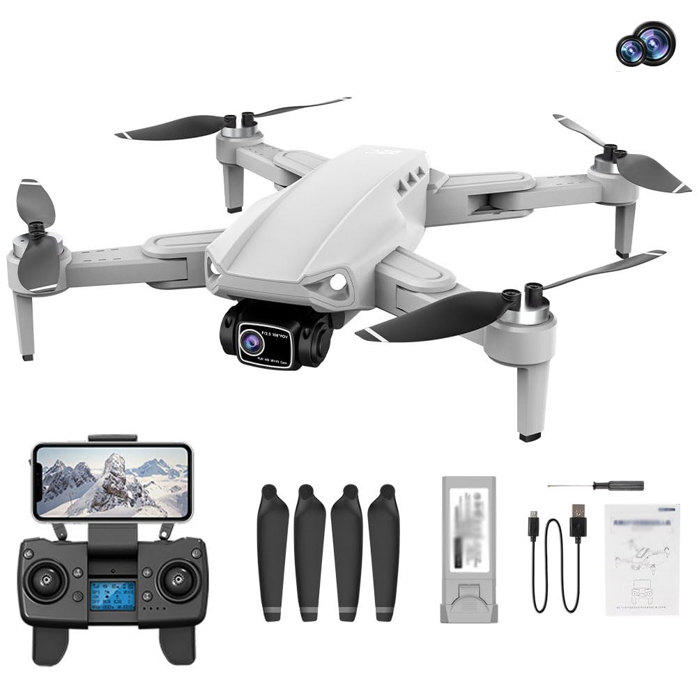 Droni con Fotocamera per Adulti 4K, Quadricottero GPS FPV Pieghevole 5G per Principianti con Posizionamento del Flusso Ottico, Ritorno Automatico A Casa, Seguimi, Motore Brushless