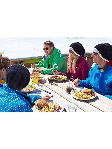 5 Pieces Winter Ski Warm Set, Include Winter Knitted Hat Circle Scarf Outdoor Warmer Gloves And Ear Warmer (Style Set 1) #TOP6