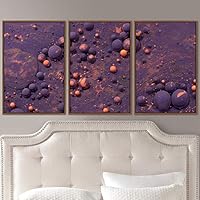 3 Piece Framed Canvas Wall Art Abstract Fluids Canvas Prints Home Artwork Decoration for Living Room,Bedroom - 16