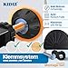 KIDIZ Absperrgitter zum Klemmen mit Katzenklappe, Türschutzgitter, Autoclose Kinder Treppengitter ohne Bohren | 90° Stopp Schutz, schwenkbar, Treppenschutzgitter, Schwarz, Breite: 88-94 cm