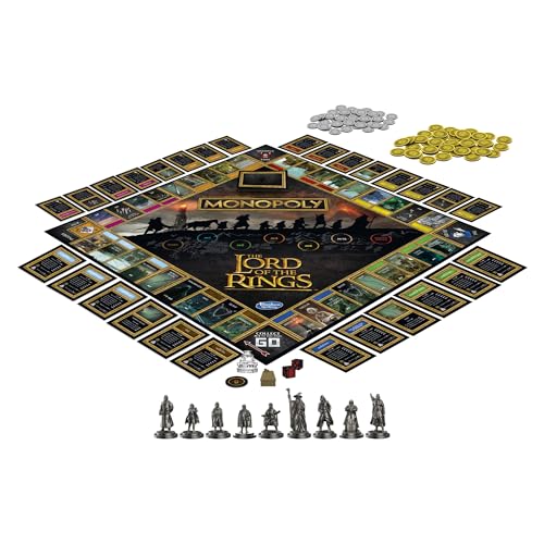 Hasbro Gaming Monopoly: The Lord of The Rings Edition Board Game Inspired by The Movie Trilogy, Play as a Member of The Fellowship, Ages 8 and Up (Amazon Exclusive)4