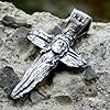 Jesus Christ Sterling Silver 925 Cross Crucifix Pendant INRI Religious Handmade Jewellery Silverzone77 #1