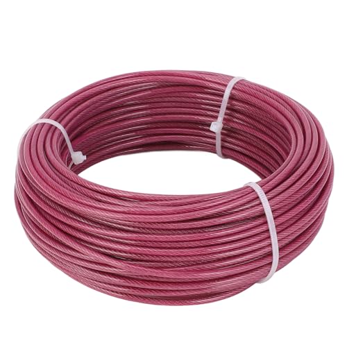Kit tensor para cables de acero multiuso para enrejado con cables de 3 mm y 100 pies, color púrpura miniatura 2