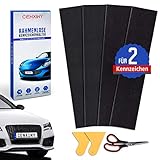 【Garantie und Service】 Geeignet für deutsche und österreichische Kennzeichen. Garantie bis 12 Monaten. In Lieferumfang inkl. Kennzeichenhalter für 2 Kennzeichen, Lackschonender Demontageakel*2, Schere*1