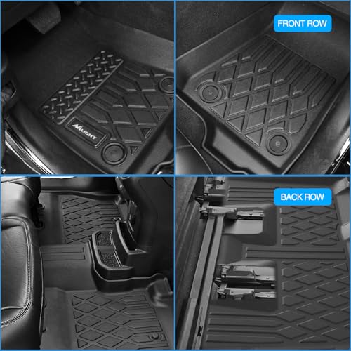 Nilight Floor Mats for Toyota Corolla Cross Hybrid 2022 2023 2024 2025 (AWD Only) All Weather Custom Fit Heavy Duty Floor Liners by Nilight - Image 7
