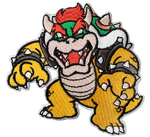 Simplicity Nintendo Super Mario Brothers Bowser Applique Clothing Iron On Patch, 3.5'' x 3.2