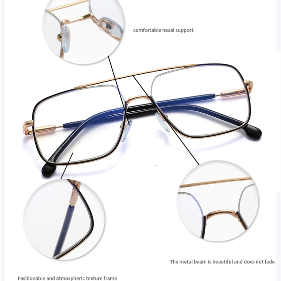 Damskie okulary anty-niebieskie oprawki, modne okulary ze stopu