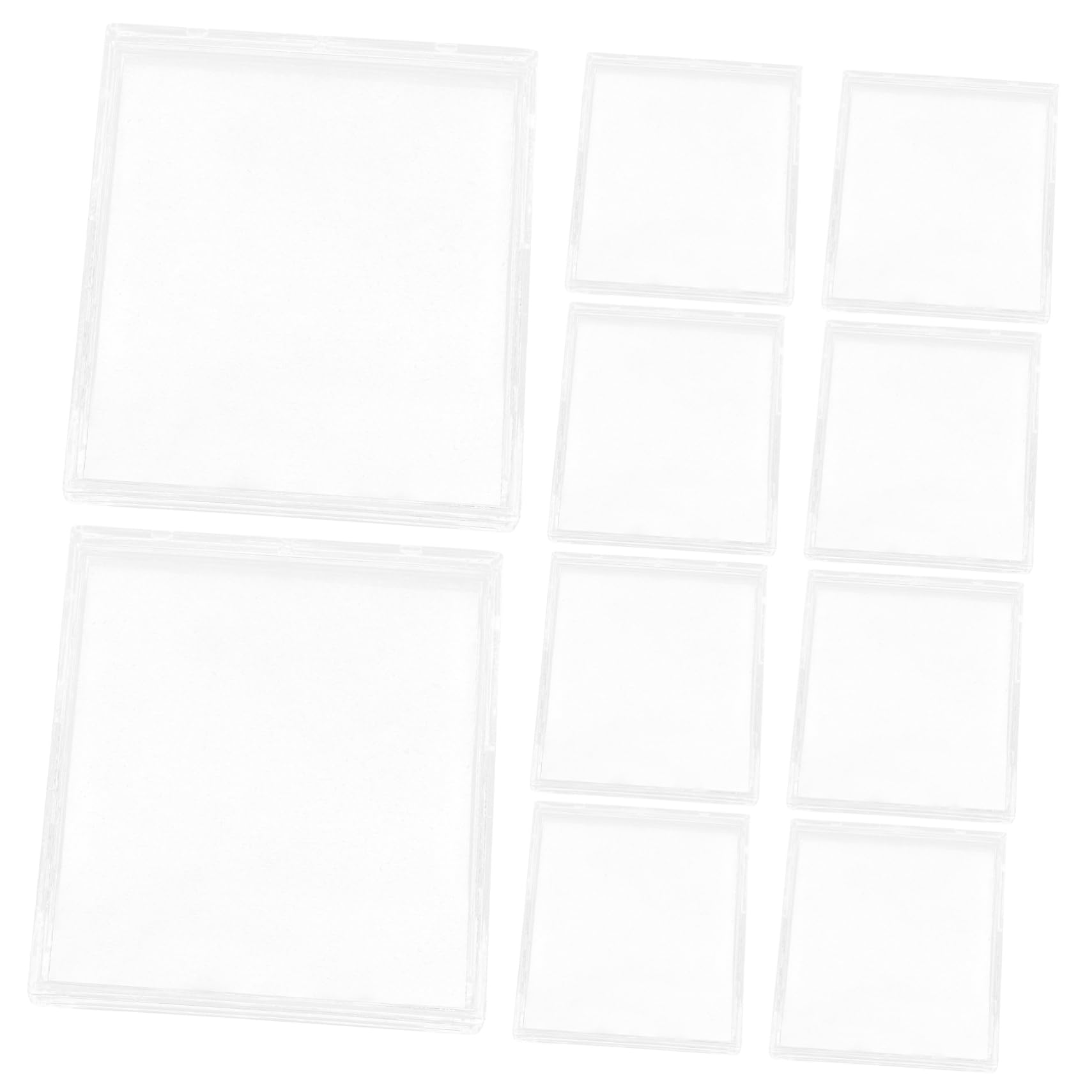 NUOBESTY 4 Set Custodia Per Carte Collezionabili Acrilico Trasparente Per Protezione E Esposizione Facile Da Usare E Riutilizzabile Per Trading Cards E Materiale Fai Da Te 10 Pezzi * 4