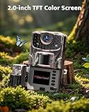 usogood 2K Trail Camera, 36MP Wildlife Camera with Night Vision Motion Activated, IP66 Waterproof Garden Wildlife Camera with 32GB Card & Batteries, Nature Camera for Outdoor Hunting, Yard Monitoring - Image 6