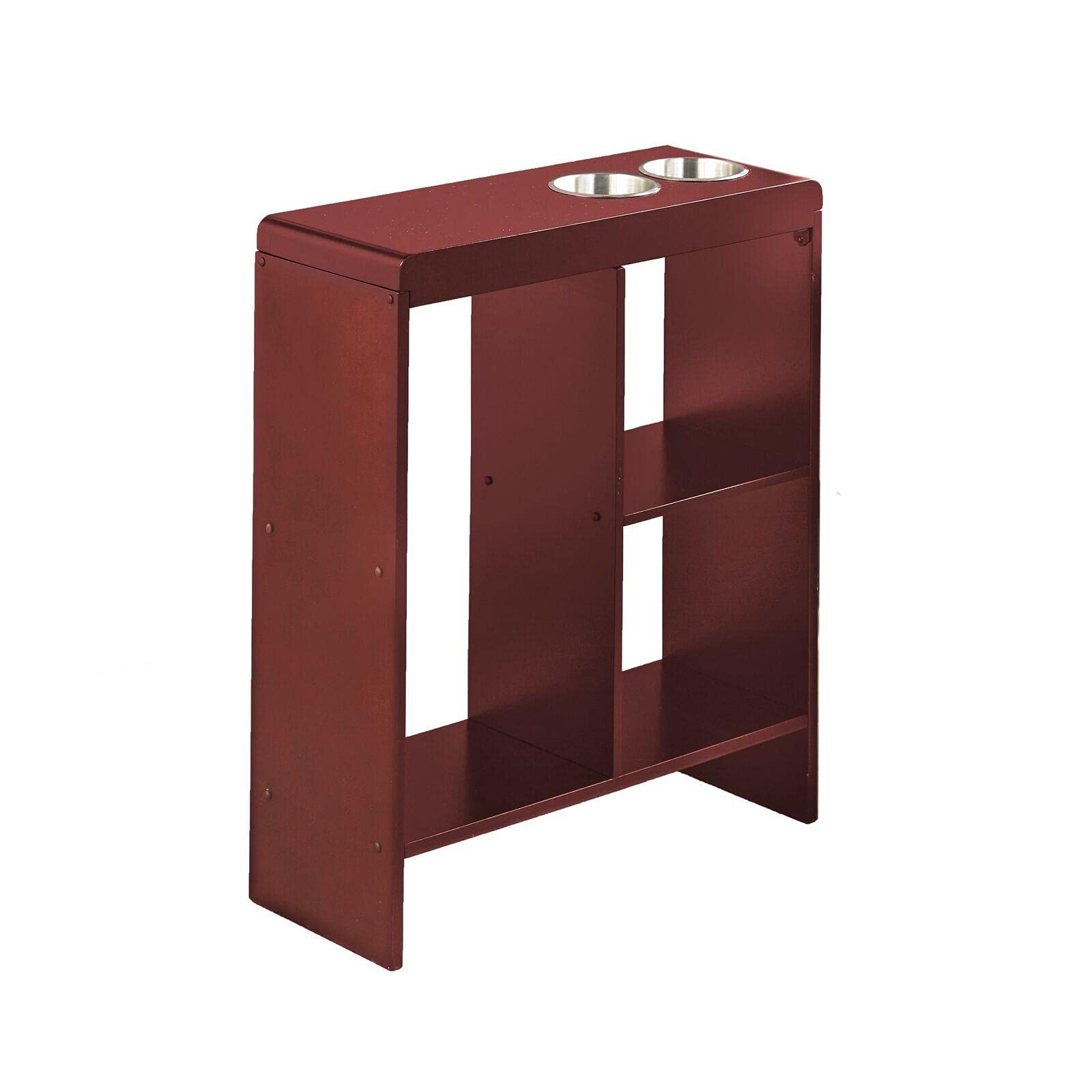 Slim End Table with Drink Holders and Built-in Shelving Table Computer Desk Gaming Desk Standing Desk Office Desk Home Office desks Desk with Drawers Small Table Gaming Table Home Office Laptop Table