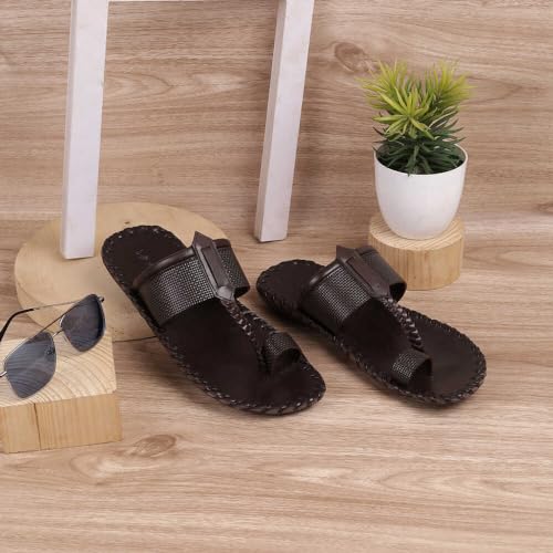 Image of Mochi Men Synthetic Leather Kolhapuri Chappal