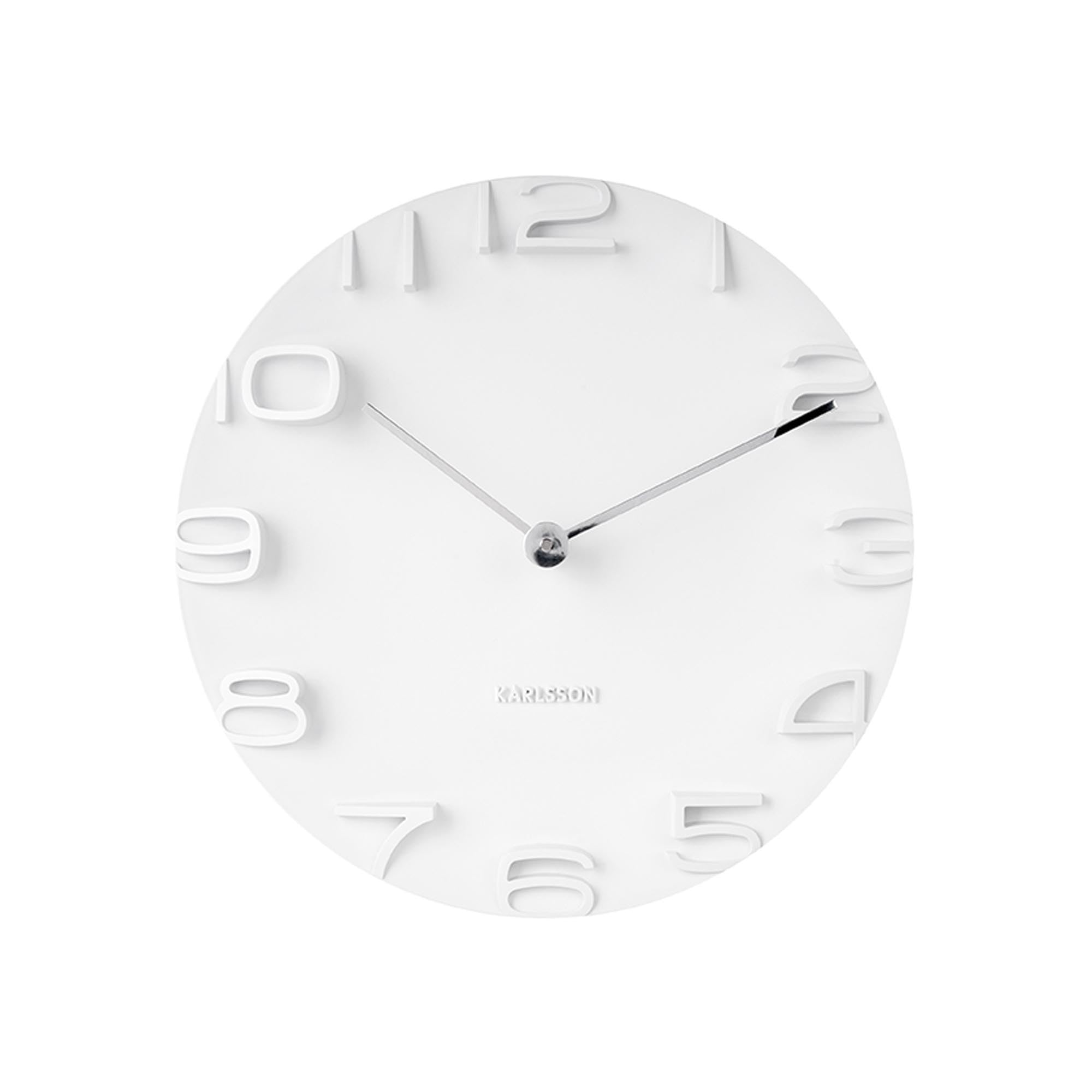 Karlsson KA5311WH On The Edge Orologio da Muro, Bianco