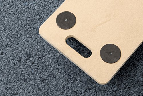 Metafranc Transportroller 590 x 290 mm - 200 kg Tragkraft - MDF-Platte - PP-Räder / Möbelroller / Transporthilfe für Umzug / Rollwagen für Möbel-Transport / Kistenroller aus Holz / 820040