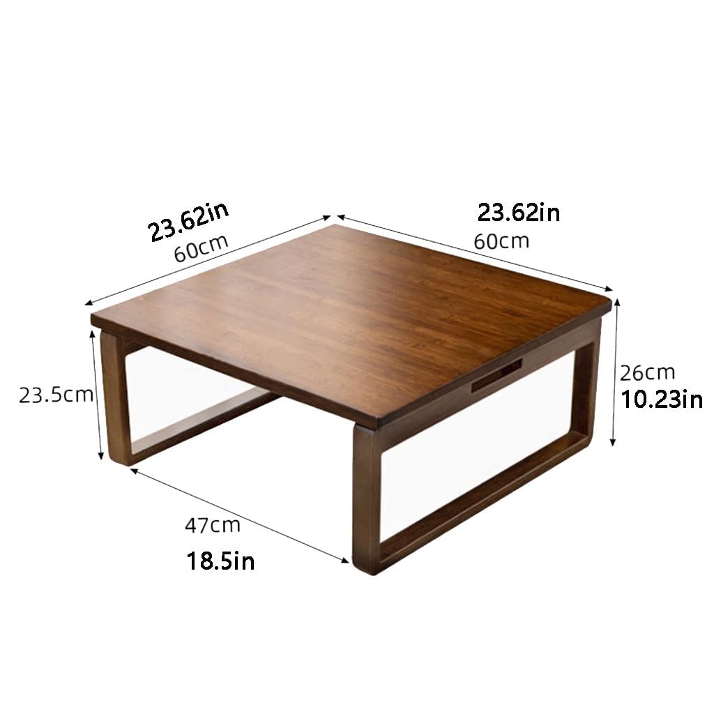 Bambus-Couchtisch im japanischen Stil mit klappbaren Beinen,  multifunktional, quadratisch, Teetisch fr Haushalt, kleiner Esstisch,  Kinder-Kunsttisch, faltbares Design (Braun, 60 x 60 x 23,5 cm) : Amazon.de:  Kche, Haushalt & Wohnen