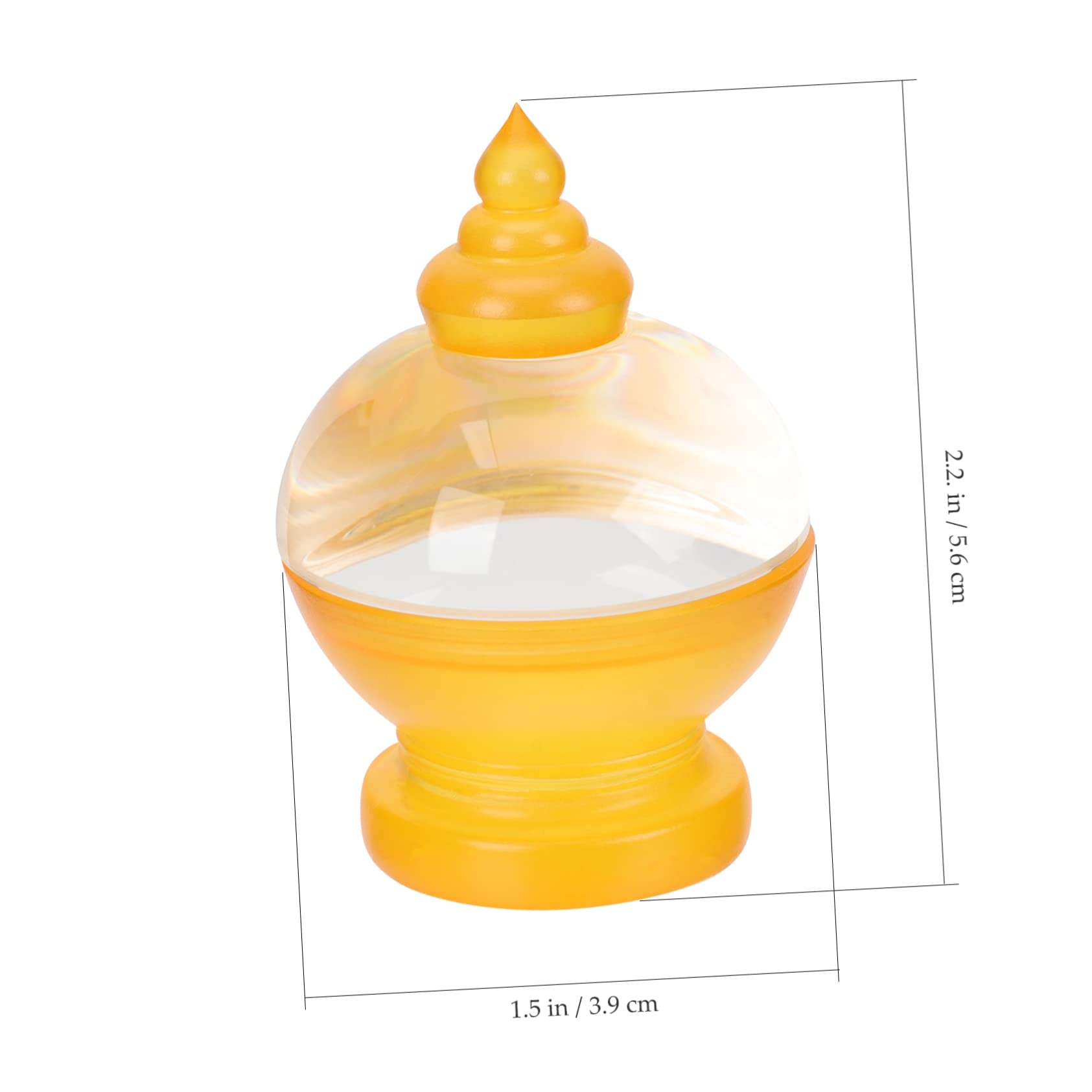 DECHOUS 5stücke Acryl Buddha Statue Dekorative Pagode Für Zuhause Einzigartiges Ornament Mit Religiöser Bedeutung Für Meditation Worship Stilvolle Tischdekoration