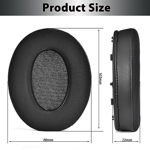Image of Adhiper Replacement Ear Pads for Sony WH-1000XM3 (WH1000XM3) Noise Canceling Headphones, Upgraded Cooling Gel Earpads Cushions with Softer Protein Leather, Noise Isolation Memory Foam(Black)