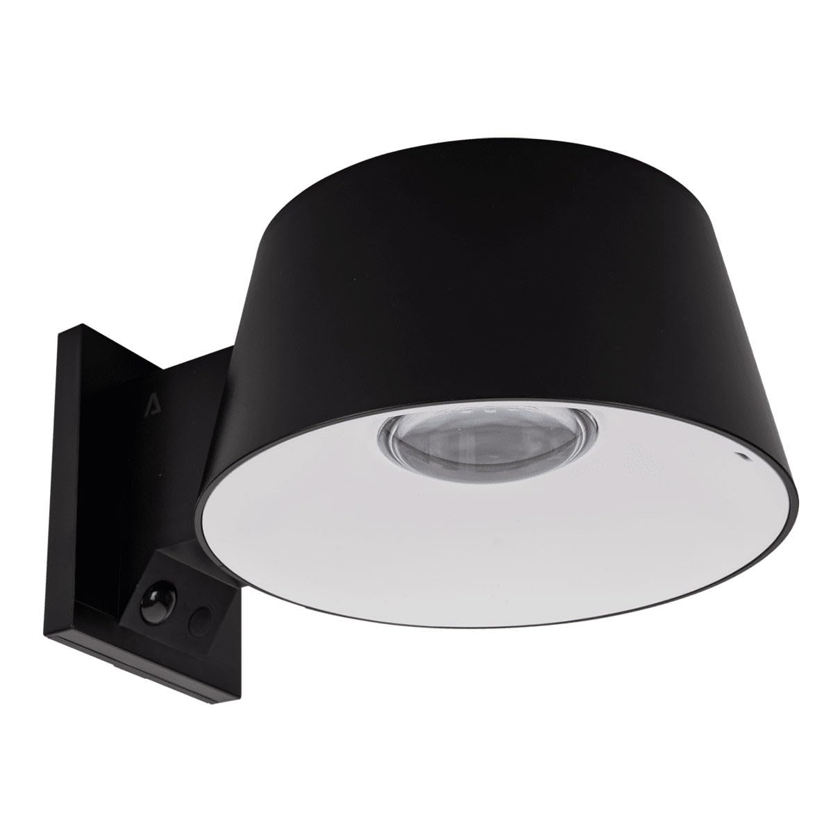 ASLO - Solarna lampa ścienna LED, czarna, 5,26 W, 1000 lm, kąt 120°, bezprzewodowa, inteligentna, IP54