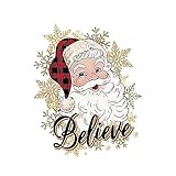 Christmas Iron on Transfers for T-Shirt,Christmas Iron on Patches Heat Transfer Design Vinyl Stickers,Christmas Heat Transfer Stickers for T-Shirts Pillow Cover Hoody Bag