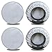 kayme Four Layers Tire Covers Set of 4 for Rv Travel Trailer Camper Vinyl Wheel, Sun Rain Snow Protector, Waterproof, Silver, Fits 27-29 Inch Tire Diameter L