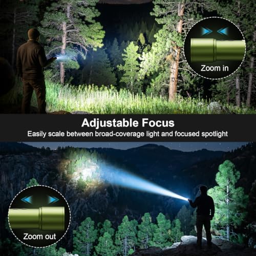 backagain LED Flashlight Rechargeable,High Lumens Super Bright Flash Light - image 4