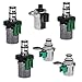 Transmission Solenoid Set 4F27E Replacement for Ford Fiesta Focus Mazda 2 3 5 6 CX-7 Shift A&B Solenoid Set Pwm Epc Solenoids (6Pcs)