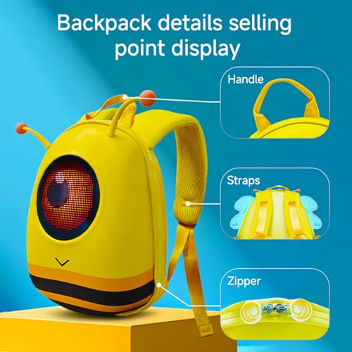 Aomiun Outdoor Sport LED Rucksack süße 3D Cartoon Mini Kinder Reisetasche Leichter Mini Reiserucksack für Jungen und Mädchen Wasserdicht & Personalisierbar
