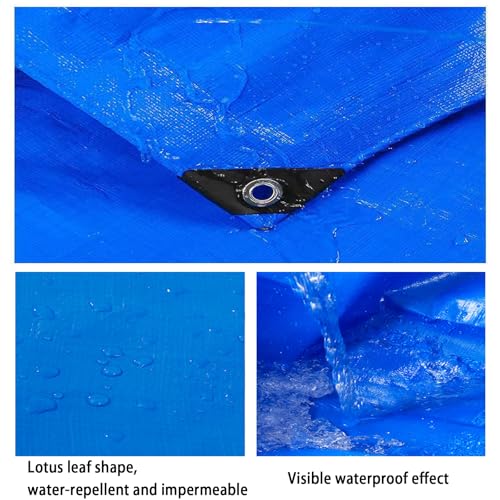 Lona impermeable reforzada de alta duración con lona azul抗拉伸 3