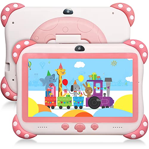 Kids Tablet 7 Inch Android Toddler Tablet For Kids Learning App Preinstalled 1Gb Ram+32Gb Rom 256Gb Expand Support, 2Mp Rear Camera Children’s Education Tablet Google Play Youtube Netflix Ages 3 To 14 #TOP2