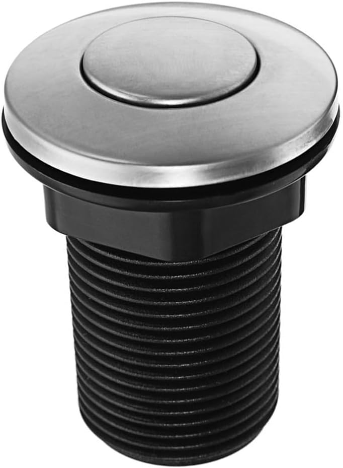 DOITOO Pneumatic Air Button Switch 2.63In for Garbage Disposal Pressure Activation Air Activated Push on-off Valve Accessory for Sink Waste Systems
