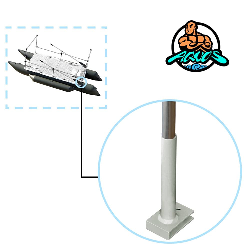 AQUOS Guard Bar for Heavy-Duty for One Series 8.8 Plus ft Inflatable Pontoon Boat, Inflatable Raft Fishing Bass Fishing, Saltwater and Freshwater Fishing
