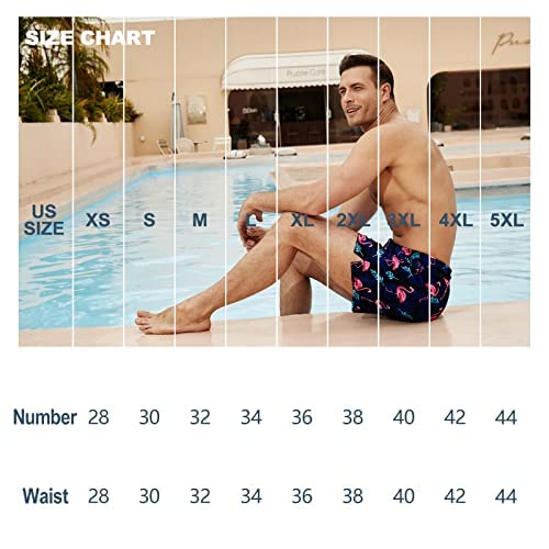Image of BRISIRA Mens Swim Trunks Swim Shorts Quick Dry 5 inch Inseam Beach Shorts with Compression Liner and Zipper Pocket