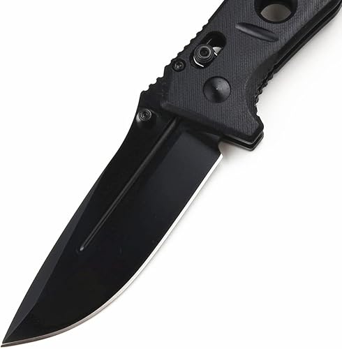 Miniatura 4 de MNB Cuchillo plegable de bolsillo, cuchillo táctico de caza, mango G10, hoja de acero D2, regalo para hombres