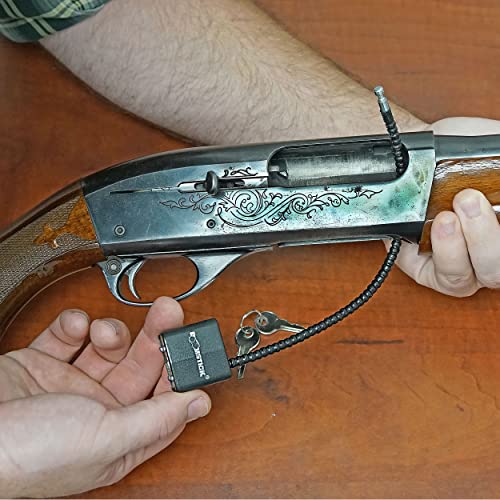 Boomstick Cable Gun Lock - Keyed Different - 9" Cable Length #TOP2