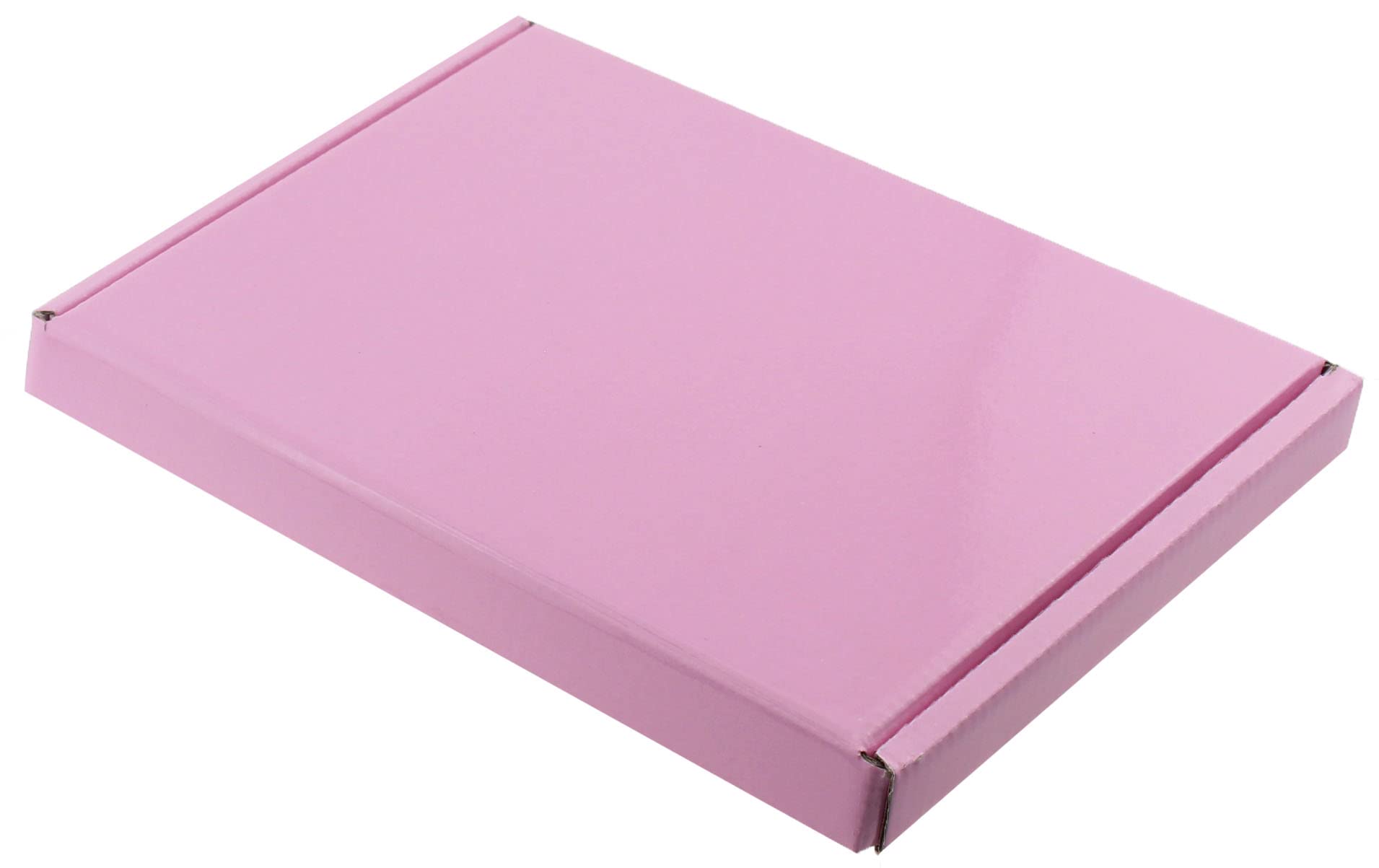 MEG4TEC Pack of 100 Satin Pink C5/A5 Pip Boxes - Large Letter Cardboard Shipping Packaging Boxes (22.5cm x 16cm x 2cm)