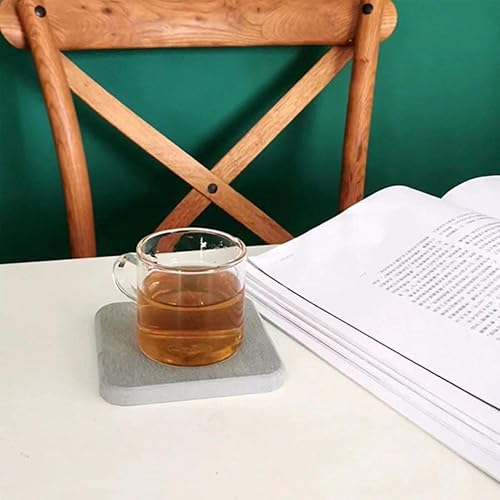 Miniatura 3 de Juego de 4 posavasos de diatomita absorbentes de agua, soporte para jabón de tierra de diatomeas, secado de agua, ahorrador de jabón, juego de