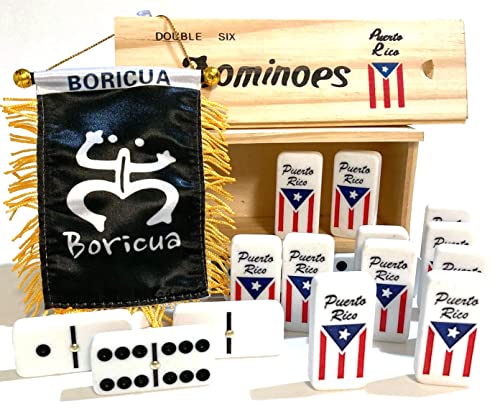 Puerto Rico Dominoes Double six Boricua Classic 2pc Dominoes miniatura 3