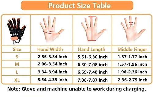 Image of Rehabilitation Robot Gloves Upgrade Hemiplegia Hand Stroke Recovery Equipment (Right Hand-M)