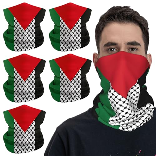 Keffiyeh elástico de Palestina para ciclismo y estilismo diario en moto