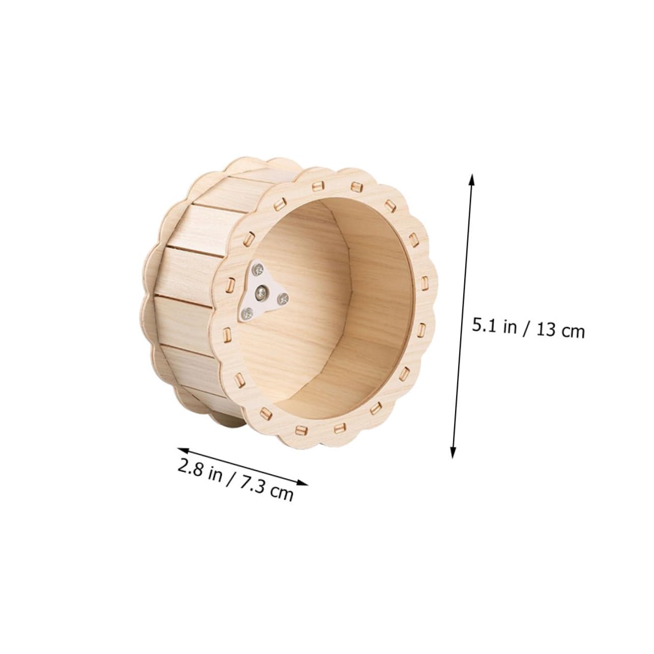 BESPORTBLE Sunflower Running Wheel Silent Pet Exercise Wheel for Hamsters Squirrels Chinchillas Hedgehogs Wooden Toy 1pc