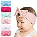 Baby Girls Elastic Nylon Headband - Subesty Classic Knot Stripe Hair Band For Newborn Infant Toddler Set Of 6